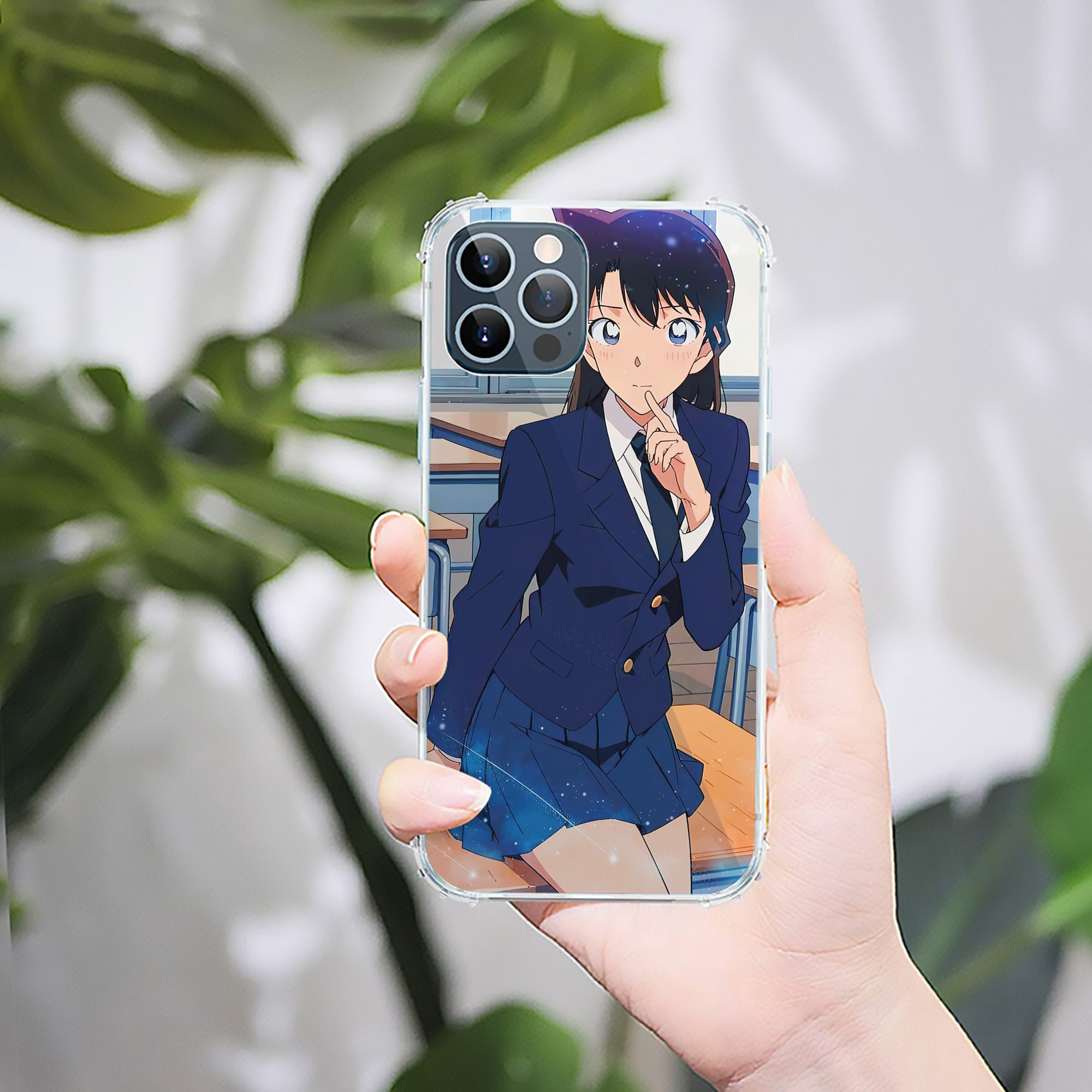 （画像用） 名探偵コナン Detective Conan 【iPhone 12シリーズ対応】透明スマホケース（クリアソフトケース）